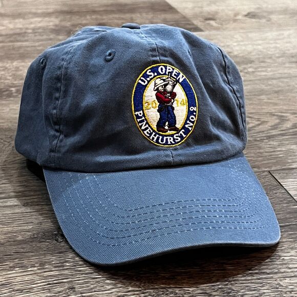 USGA 2014 US Open Cap Pinehurst No.2 Imperial Golf Hat Golfing Club Caddie Gray - Picture 1 of 7